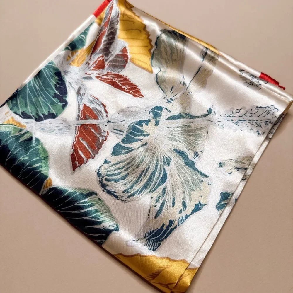 Colorful Feather Print Scarf G35